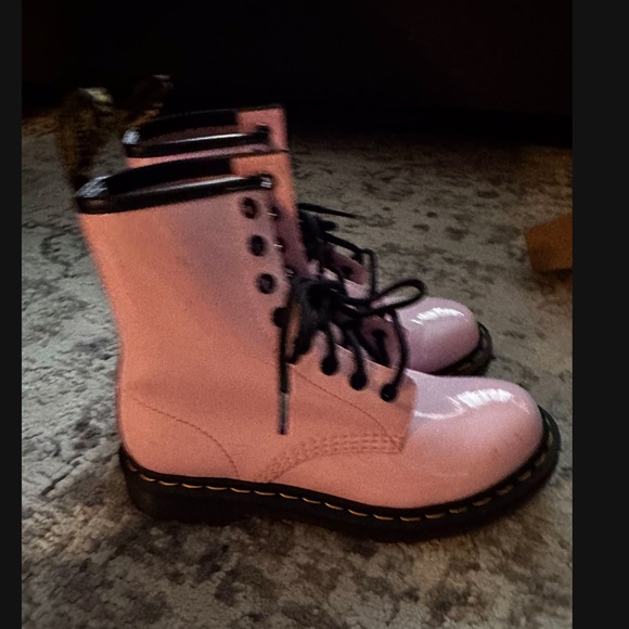 Doc Martens Pale Pink Boots - Picture 2 of 4